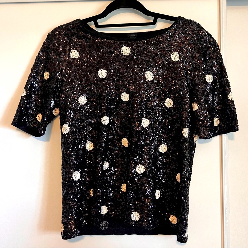 J Crew sequin top small